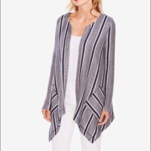 NEW Vince Camuto Navy/Gray Asymmetrical Cardigan
